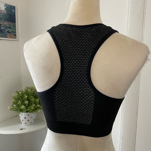 BEBE ACTIVE SPORT BRA, ACTIVE TOP, WOMENS, black, logo, sports back SIZE M - Picture 11 of 17